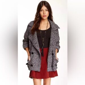 Free people Stylish Gray Peacoat